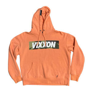 Vixxon By Dixxon Hoodie Womens Medium Orange Fleece Pullover Ground Up Customs